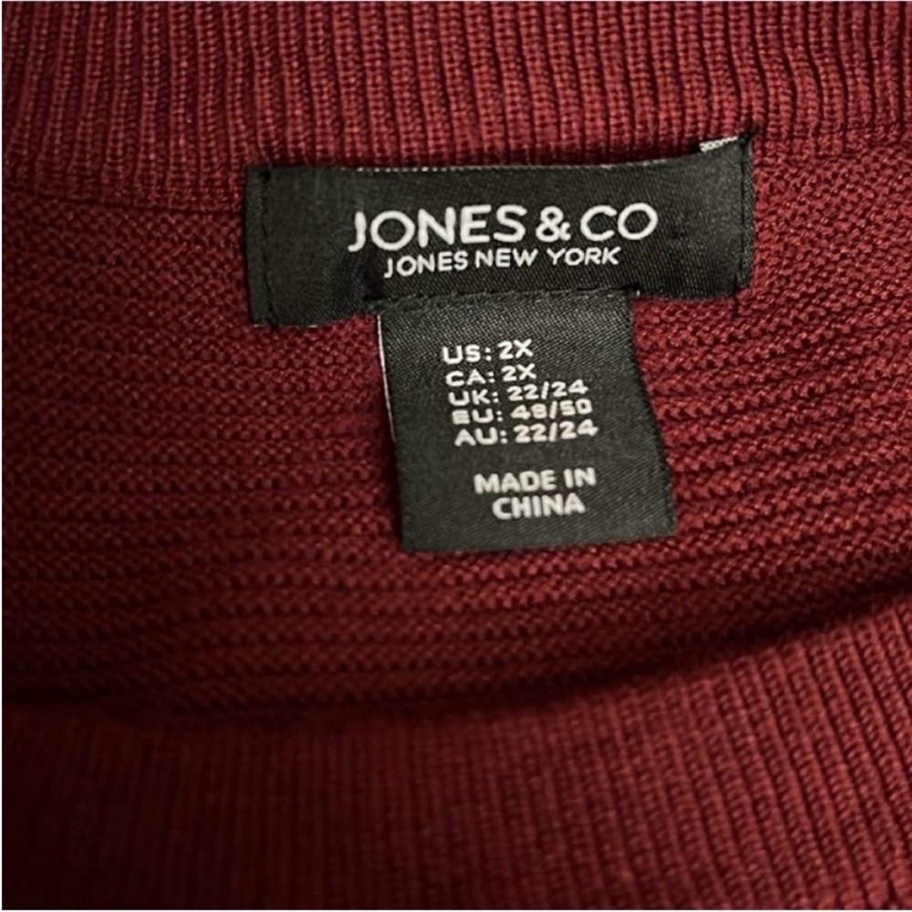 NWOT Jones & Co. Sweater - Picture 3 of 3